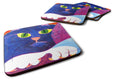 Big Blue Cat Foam Coasters Set of 4 Cup Coasters for Indoor Outdoor, Tabletop Protection, Anti Slip, Mouse pad Material