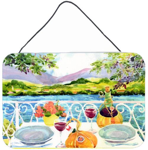 Afternoon of Grape Delights Wine Wall or Door Hanging Prints Aluminum Metal Sign Kitchen Wall Bar Bathroom Plaque Home Decor, 8HX12W, Multicolor