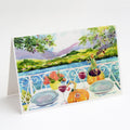 Afternoon of Grape Delights Wine Greeting Cards Pack of 8 Blank Cards with Envelopes Whimsical A7 Size 5x7