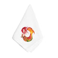 Red Headed Ginger Mermaid on Coral Napkin Cloth Washable, Soft, Durable, Table Dinner Napkins Cloth for Hotel, Lunch, Restaurant, Weddings, Parties