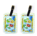 Mermaids Blonde and Red Head Luggage Tag
