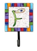 Beach and Seafood Letter F Leash or Key Holder Wall Hooks, Key Hooks Holder, Coat Rack Wall Mount, Coat Hooks, Hooks for Hanging Keys, Towels, Aprons, Leashes