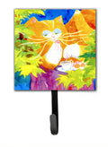 Cat Tea Time Leash or Key Holder Wall Hooks, Key Hooks Holder, Coat Rack Wall Mount, Coat Hooks, Hooks for Hanging Keys, Towels, Aprons, Leashes