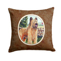 Briard Decorative Throw Pillow 14x14 Indoor Outdoor Accent Cushion, Fabric Cover with Insert for Sofa, Bed, Porch & Living Room