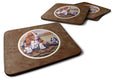 Basset Hound Foam Coasters Set of 4 Cup Coasters for Indoor Outdoor, Tabletop Protection, Anti Slip, Mouse pad Material