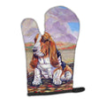 Basset Hound Oven Mitt Heat Resistant Thick Oven Mitt for Hot Pans and Oven, Kitchen Mitt Protect Hands, Cooking Baking Glove