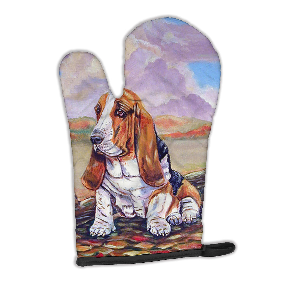 Basset Hound Oven Mitt Heat Resistant Thick Oven Mitt for Hot Pans and Oven, Kitchen Mitt Protect Hands, Cooking Baking Glove