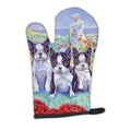 Boston Terrier Trio Oven Mitt Heat Resistant Thick Oven Mitt for Hot Pans and Oven, Kitchen Mitt Protect Hands, Cooking Baking Glove