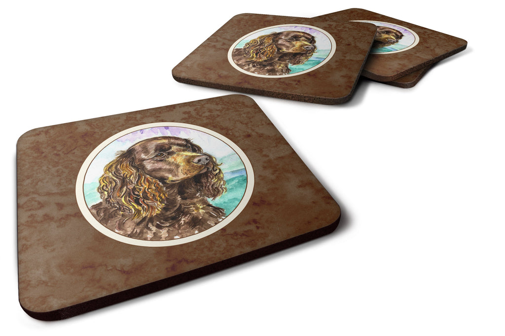 American Water Spaniel Foam Coasters Set of 4 Cup Coasters for Indoor Outdoor, Tabletop Protection, Anti Slip, Mouse pad Material