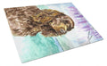 American Water Spaniel Cutting Board Tempered Glass Kitchen Cutting Surface, Heat Resistant Chopping, Non-Slip Feet, Food Prep & Serving