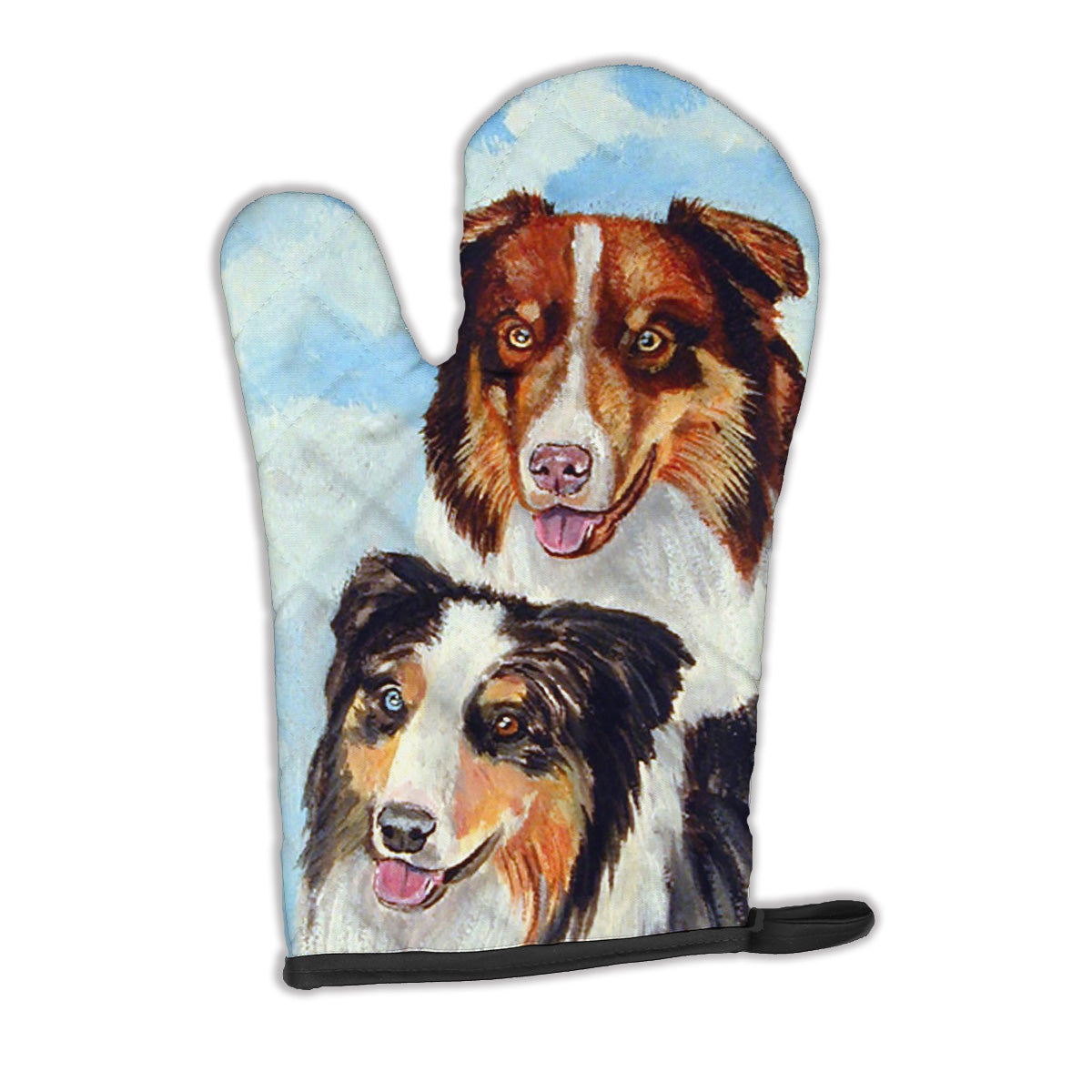 Australian Shepherd What a pair Oven Mitt Heat Resistant Thick Oven Mitt for Hot Pans and Oven, Kitchen Mitt Protect Hands, Cooking Baking Glove