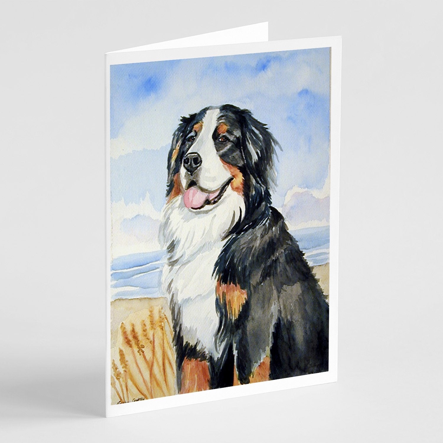 Momma's Love Bernese Mountain Dog Greeting Cards Pack of 8 Blank Cards with Envelopes Whimsical A7 Size 5x7