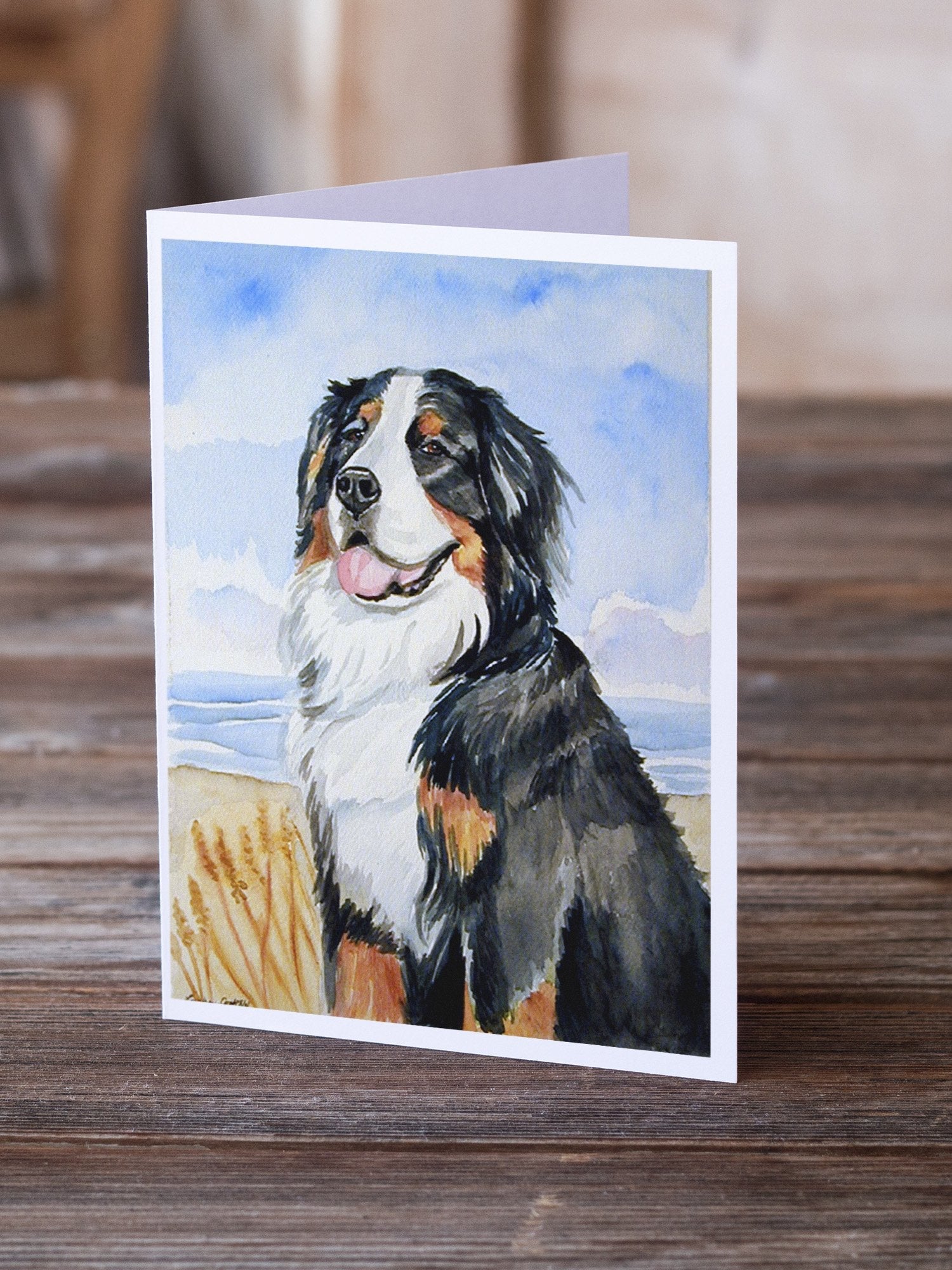 Momma's Love Bernese Mountain Dog Greeting Cards Pack of 8 Blank Cards with Envelopes Whimsical A7 Size 5x7