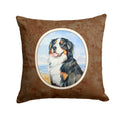 Momma's Love Bernese Mountain Dog Decorative Throw Pillow 14x14 Indoor Outdoor Accent Cushion, Fabric Cover with Insert for Sofa, Bed, Porch & Living Room