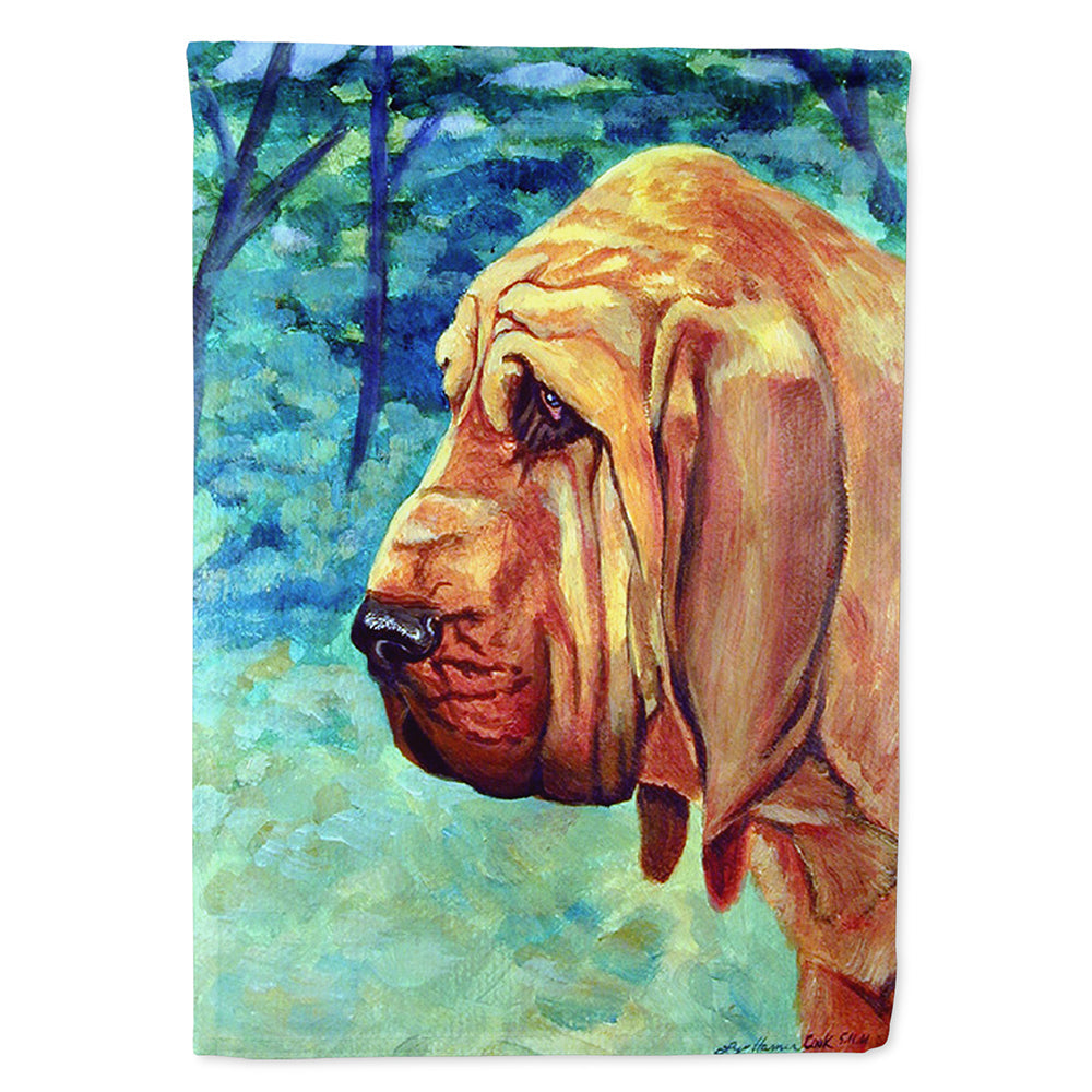 Bloodhound House Flag 28x40 Porch Sleeve Pole Decorative Outside Yard Banner Artwork Wall Hanging, Polyester