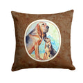 Bloodhound Momma's Love Decorative Throw Pillow 14x14 Indoor Outdoor Accent Cushion, Fabric Cover with Insert for Sofa, Bed, Porch & Living Room