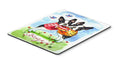 Hugs Boston Terrier Mouse Pad, Heat Resistant Trivet Hot Pad , Non Slip Rubber Desk Mat, Kitchen Counter Protector, Home Office Decor Gift