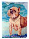 Brussels Griffon House Flag 28x40 Porch Sleeve Pole Decorative Outside Yard Banner Artwork Wall Hanging, Polyester