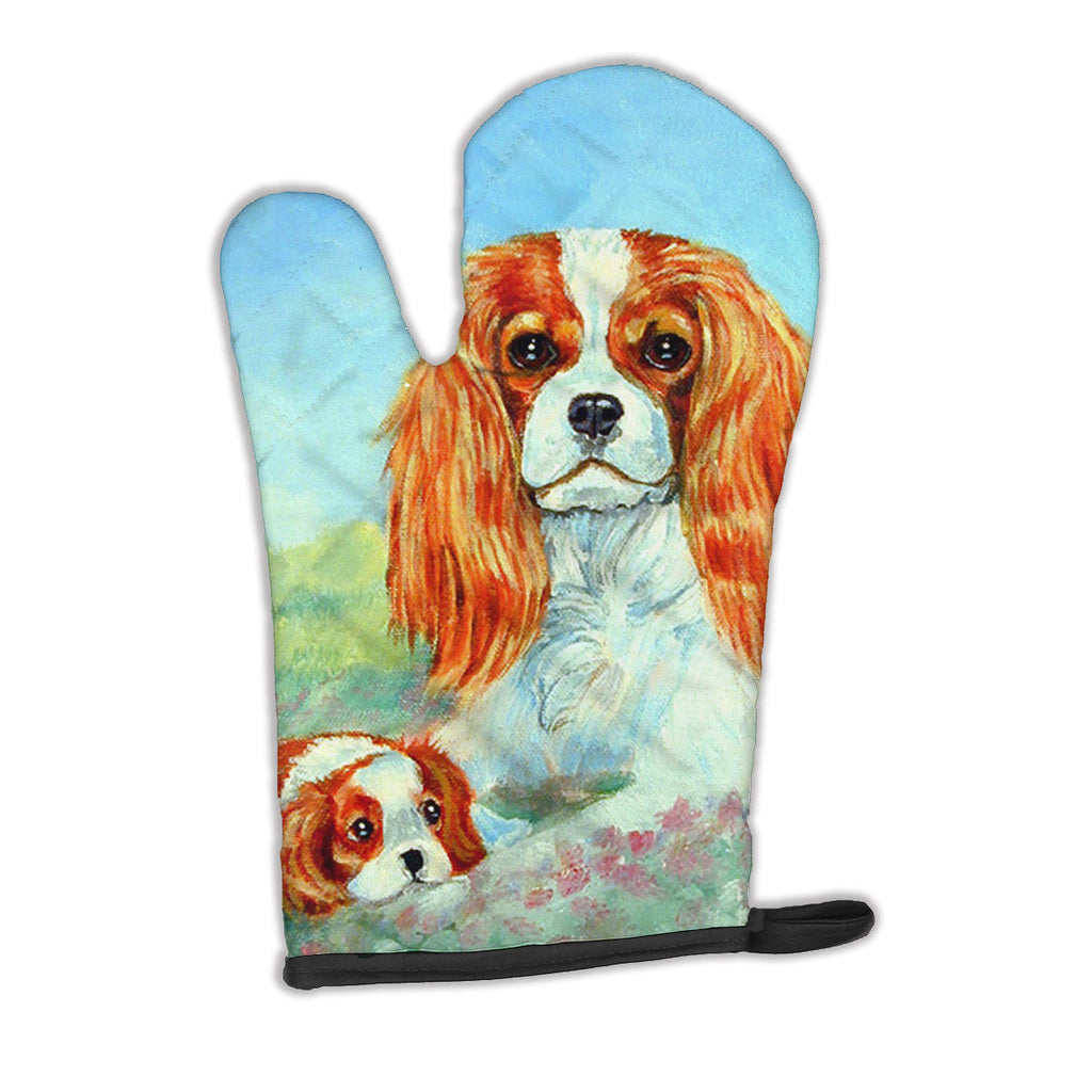 Cavalier Spaniel Momma's Love Oven Mitt Heat Resistant Thick Oven Mitt for Hot Pans and Oven, Kitchen Mitt Protect Hands, Cooking Baking Glove