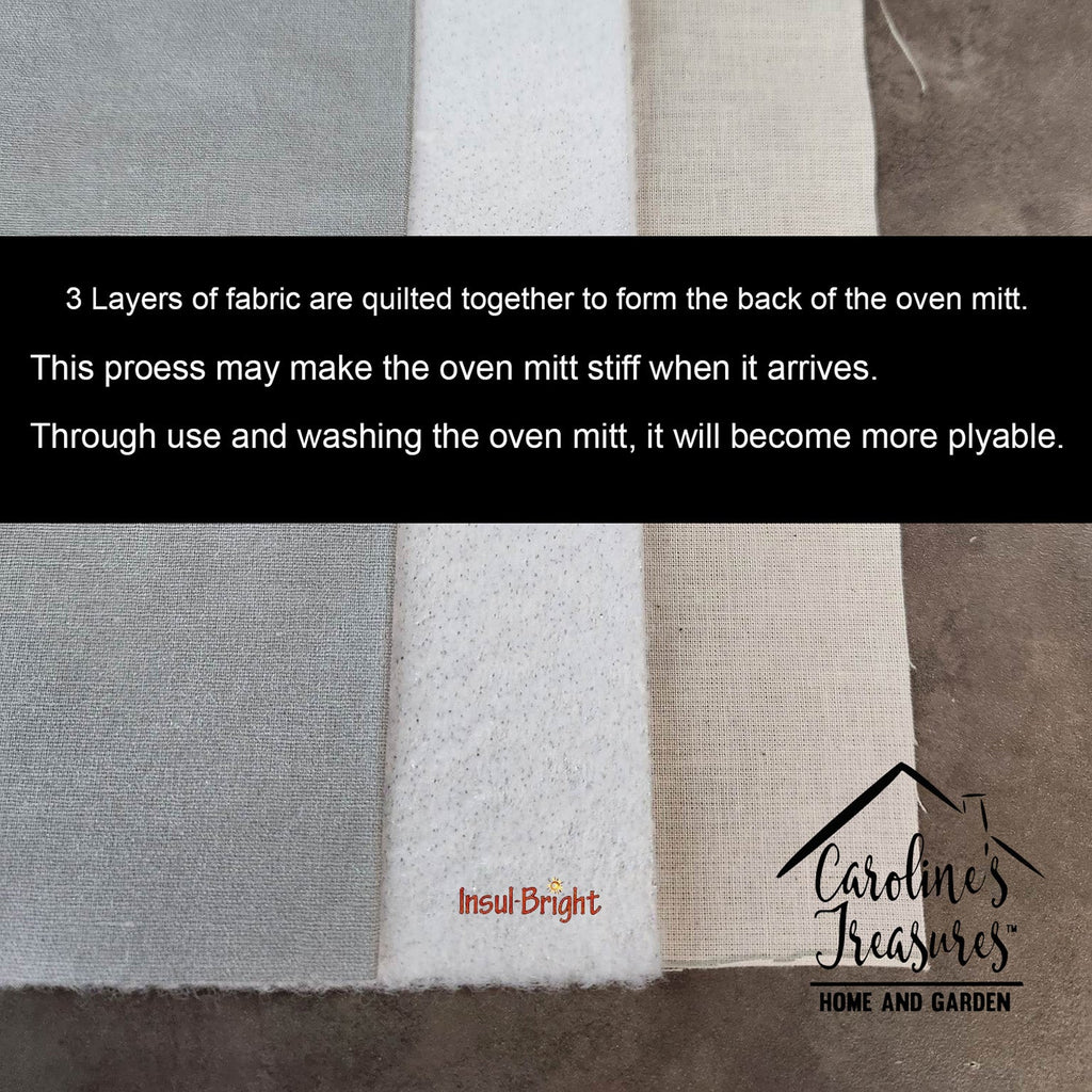 Cavalier Spaniel Momma's Love Oven Mitt Heat Resistant Thick Oven Mitt for Hot Pans and Oven, Kitchen Mitt Protect Hands, Cooking Baking Glove