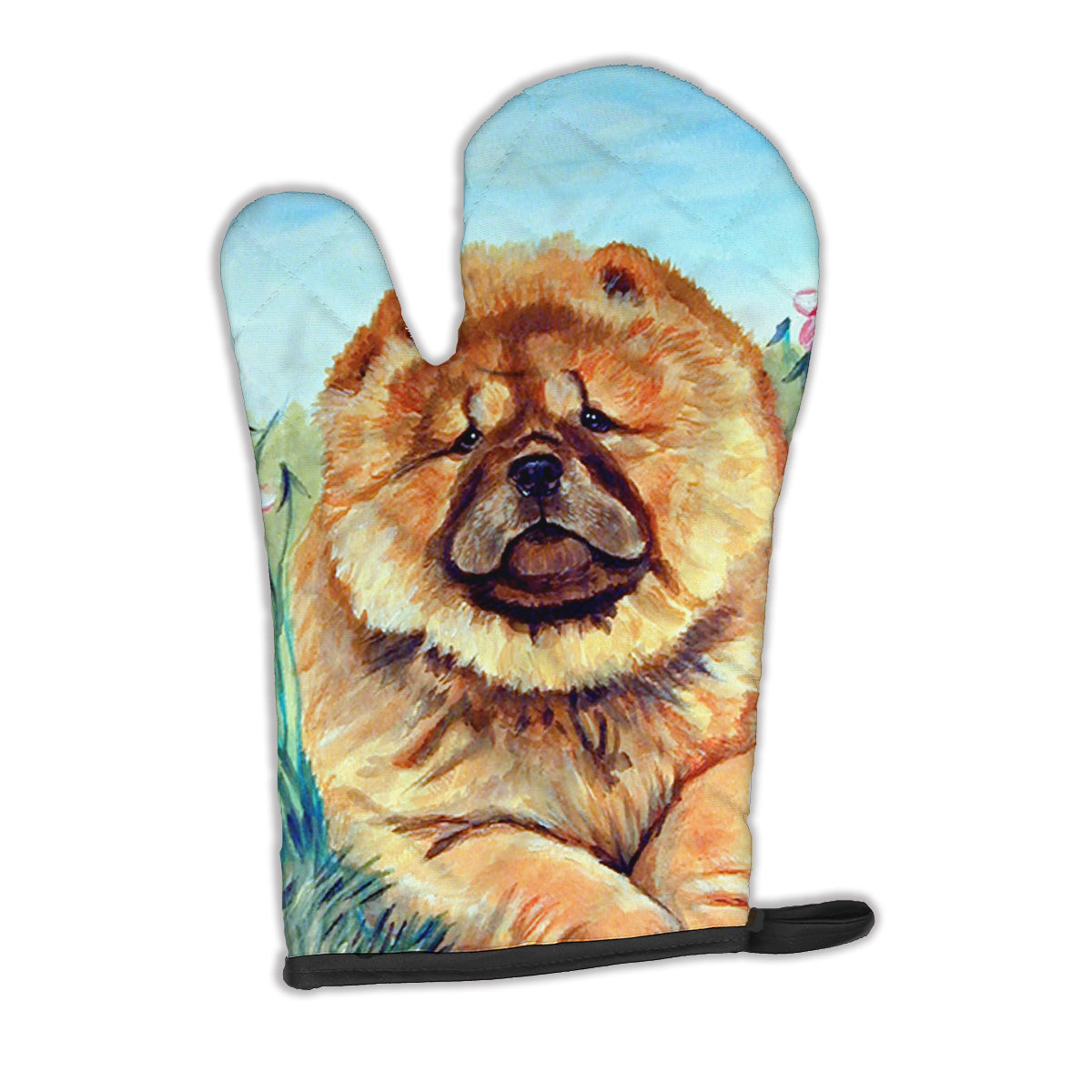 Chow Chow Oven Mitt Heat Resistant Thick Oven Mitt for Hot Pans and Oven, Kitchen Mitt Protect Hands, Cooking Baking Glove
