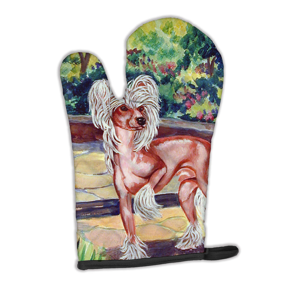 Chinese Crested on the Patio Oven Mitt Heat Resistant Thick Oven Mitt for Hot Pans and Oven, Kitchen Mitt Protect Hands, Cooking Baking Glove