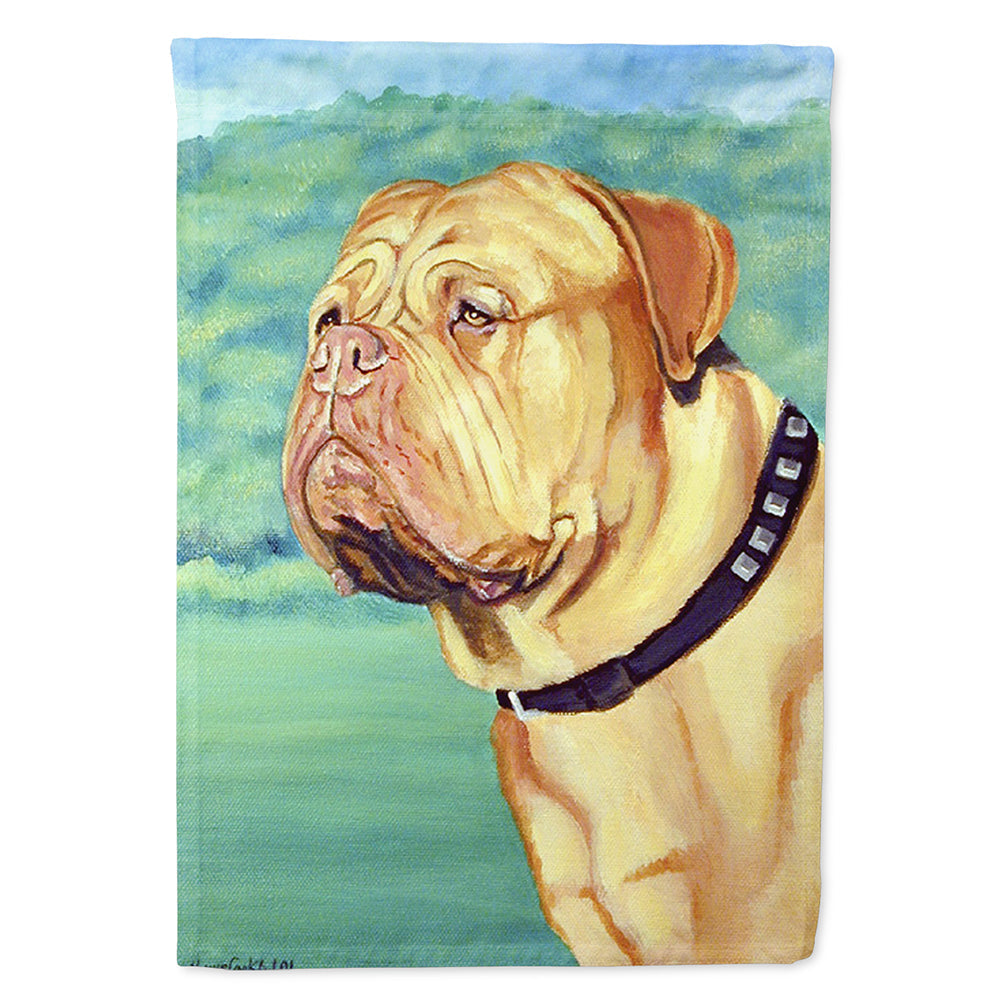 Dogue de Bordeaux House Flag 28x40 Porch Sleeve Pole Decorative Outside Yard Banner Artwork Wall Hanging, Polyester