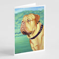 Dogue de Bordeaux Greeting Cards Pack of 8 Blank Cards with Envelopes Whimsical A7 Size 5x7