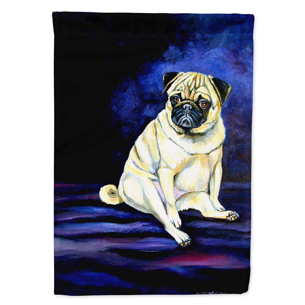 Fawn Pug Penny for your thoughts House Flag 28x40 Porch Sleeve Pole Decorative Outside Yard Banner Artwork Wall Hanging, Polyester