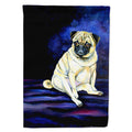Fawn Pug Penny for your thoughts House Flag 28x40 Porch Sleeve Pole Decorative Outside Yard Banner Artwork Wall Hanging, Polyester