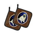 Fawn Pug Penny for your thoughts Pot Holder Set of 2 Heat Resistant Quilted Hot Pads 7.5 x 7.5 Inch, Insulated Kitchen Trivets for Cooking & Baking