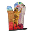 Helping Himself Fawn Pug Oven Mitt Heat Resistant Thick Oven Mitt for Hot Pans and Oven, Kitchen Mitt Protect Hands, Cooking Baking Glove