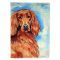 Irish Setter House Flag 28x40 Porch Sleeve Pole Decorative Outside Yard Banner Artwork Wall Hanging, Polyester