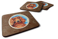 Irish Setter Foam Coasters Set of 4 Cup Coasters for Indoor Outdoor, Tabletop Protection, Anti Slip, Mouse pad Material