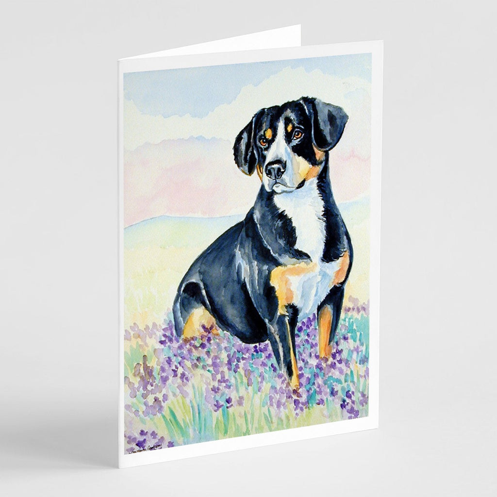 Entlebucher Mountain Dog Greeting Cards Pack of 8 Blank Cards with Envelopes Whimsical A7 Size 5x7