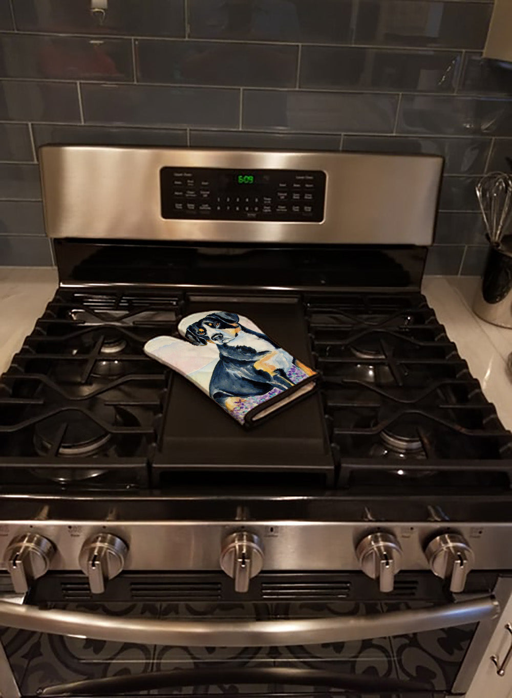 Entlebucher Mountain Dog Oven Mitt Heat Resistant Thick Oven Mitt for Hot Pans and Oven, Kitchen Mitt Protect Hands, Cooking Baking Glove