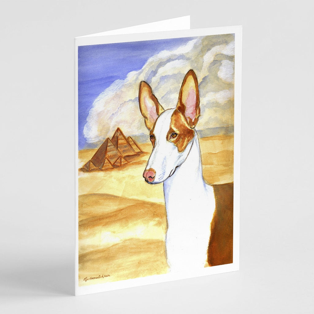 Ibizan Hound Greeting Cards Pack of 8 Blank Cards with Envelopes Whimsical A7 Size 5x7