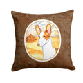 Ibizan Hound Decorative Throw Pillow 14x14 Indoor Outdoor Accent Cushion, Fabric Cover with Insert for Sofa, Bed, Porch & Living Room