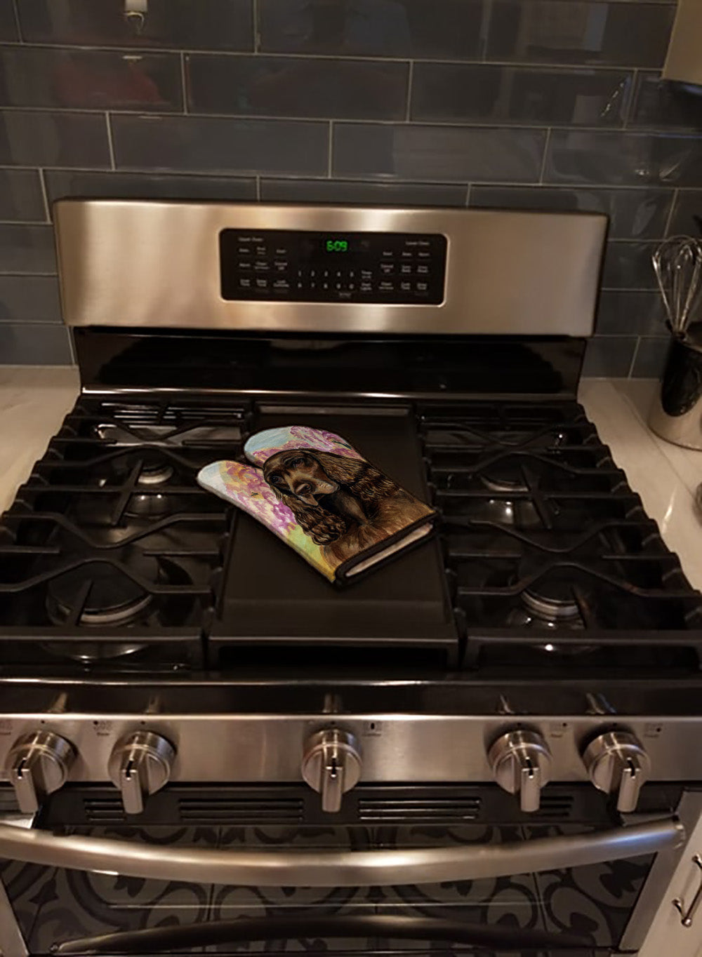 Field Spaniel Oven Mitt Heat Resistant Thick Oven Mitt for Hot Pans and Oven, Kitchen Mitt Protect Hands, Cooking Baking Glove