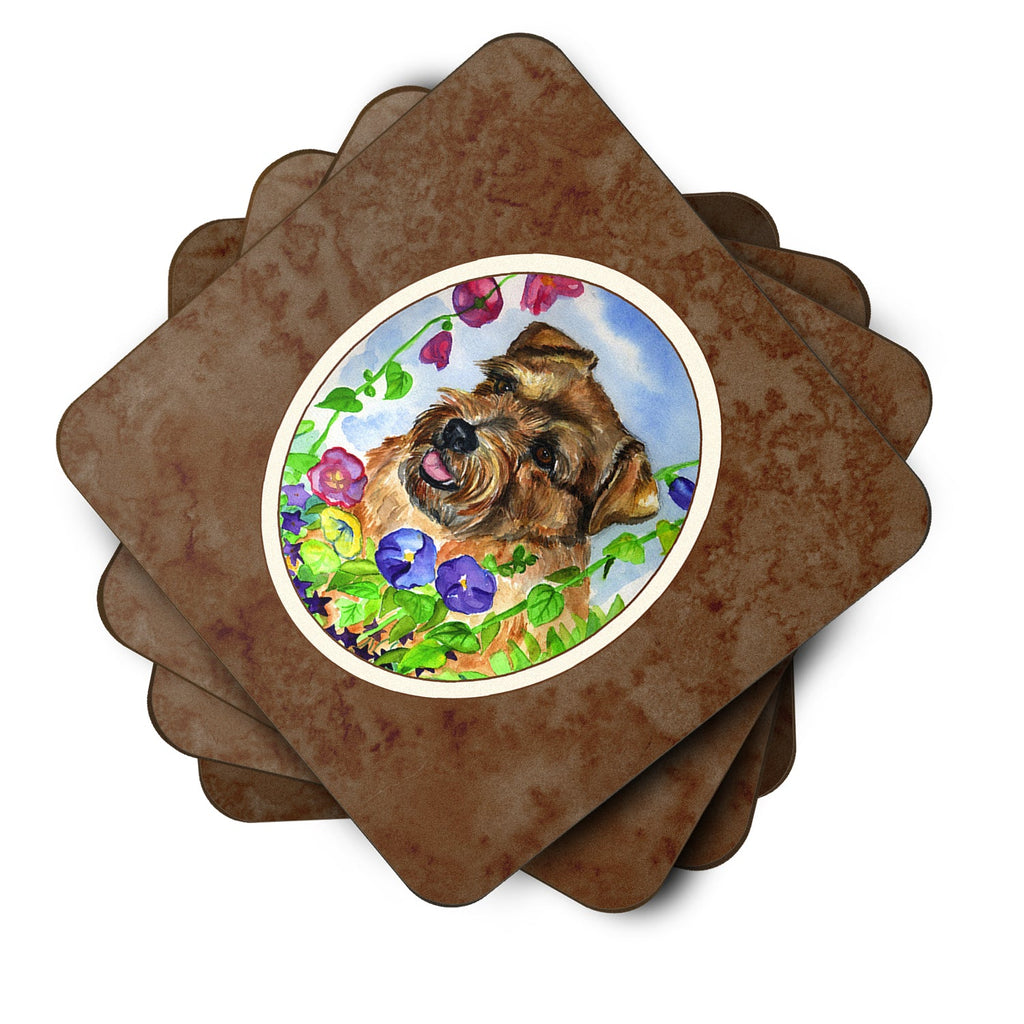 Norfolk Terrier Foam Coasters Set of 4 Cup Coasters for Indoor Outdoor, Tabletop Protection, Anti Slip, Mouse pad Material