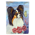 Papillon Yellow Butterfly House Flag 28x40 Porch Sleeve Pole Decorative Outside Yard Banner Artwork Wall Hanging, Polyester