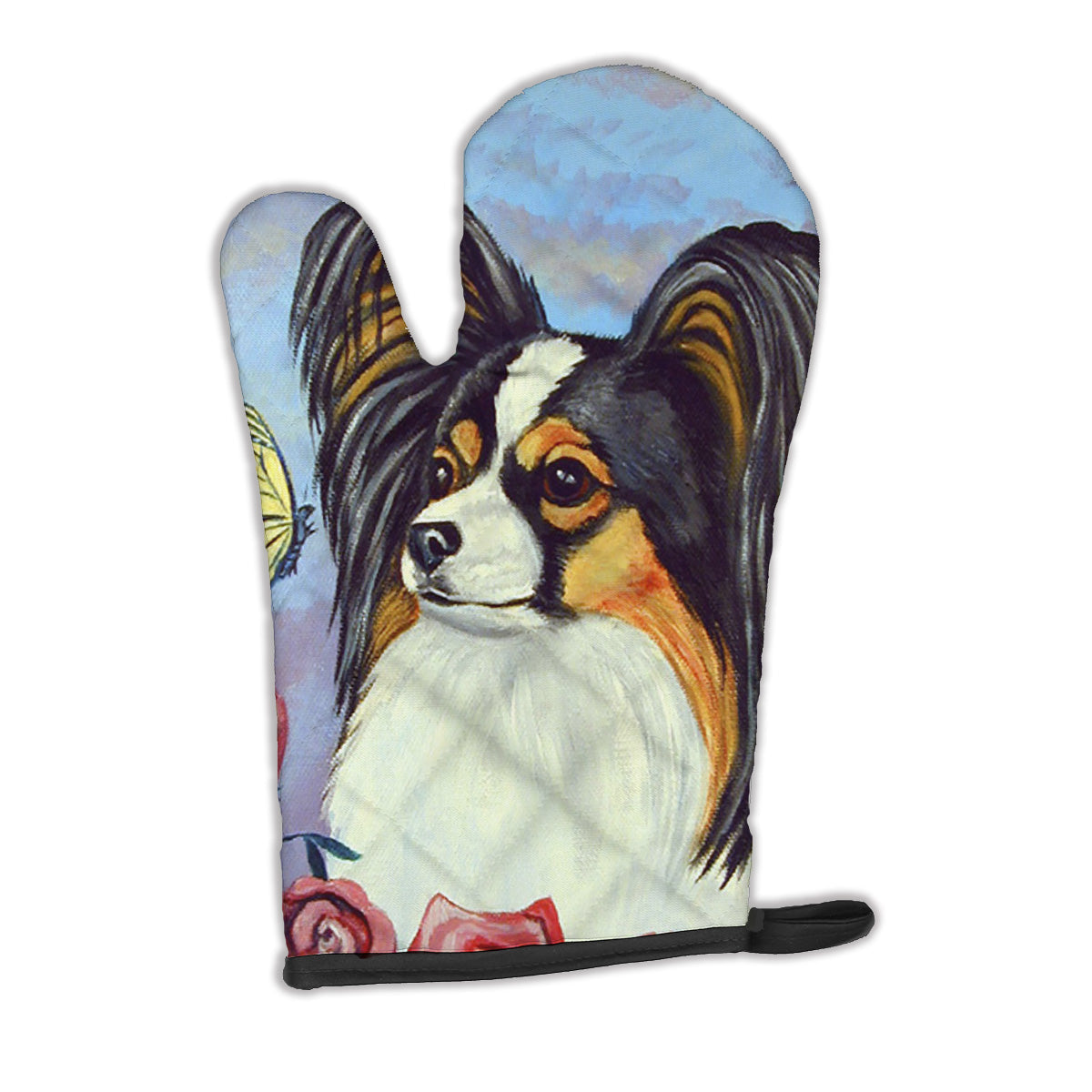Papillon Yellow Butterfly Oven Mitt Heat Resistant Thick Oven Mitt for Hot Pans and Oven, Kitchen Mitt Protect Hands, Cooking Baking Glove