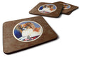 Papillon Rose and Butterfly Foam Coasters Set of 4 Cup Coasters for Indoor Outdoor, Tabletop Protection, Anti Slip, Mouse pad Material