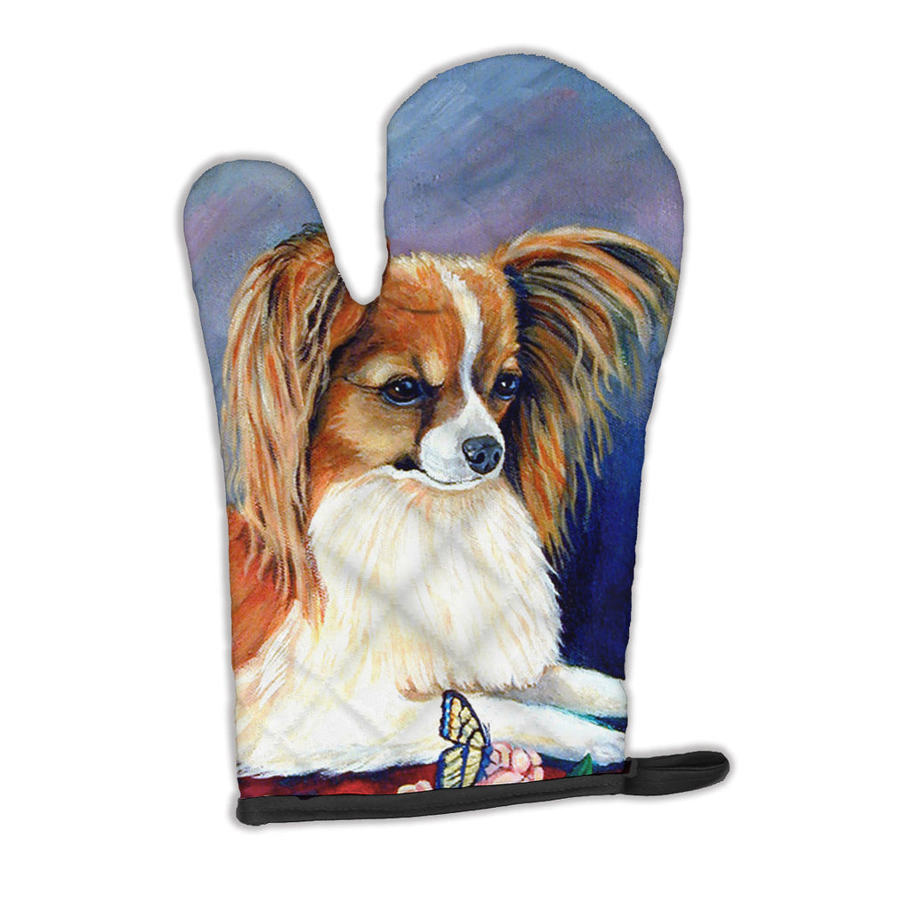 Papillon Rose and Butterfly Oven Mitt Heat Resistant Thick Oven Mitt for Hot Pans and Oven, Kitchen Mitt Protect Hands, Cooking Baking Glove