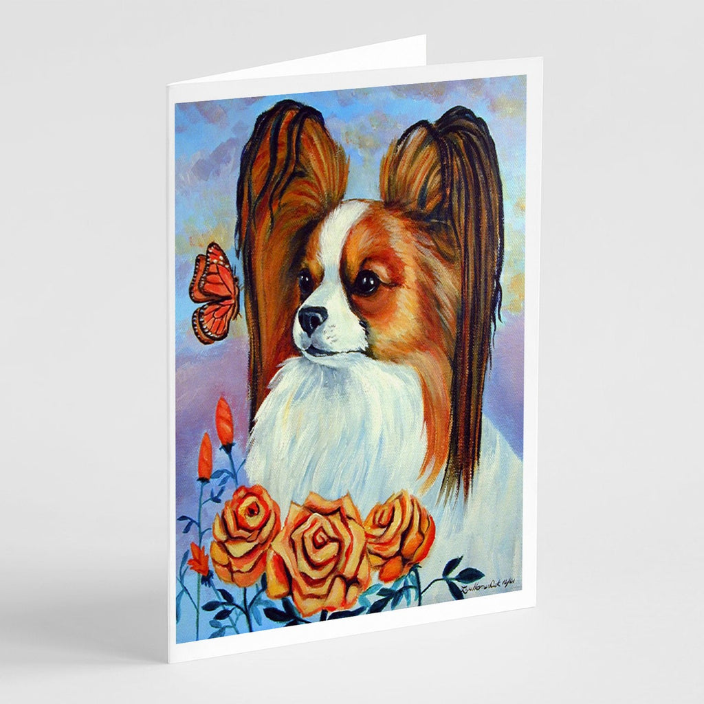 Papillon Greeting Cards Pack of 8 Blank Cards with Envelopes Whimsical A7 Size 5x7