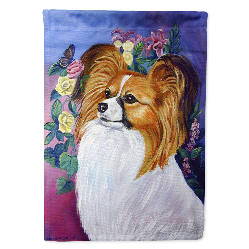 Papillon House Flag 28x40 Porch Sleeve Pole Decorative Outside Yard Banner Artwork Wall Hanging, Polyester