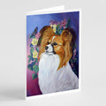 Papillon Greeting Cards Pack of 8 Blank Cards with Envelopes Whimsical A7 Size 5x7