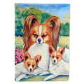 Papillon A Momma's Love House Flag 28x40 Porch Sleeve Pole Decorative Outside Yard Banner Artwork Wall Hanging, Polyester
