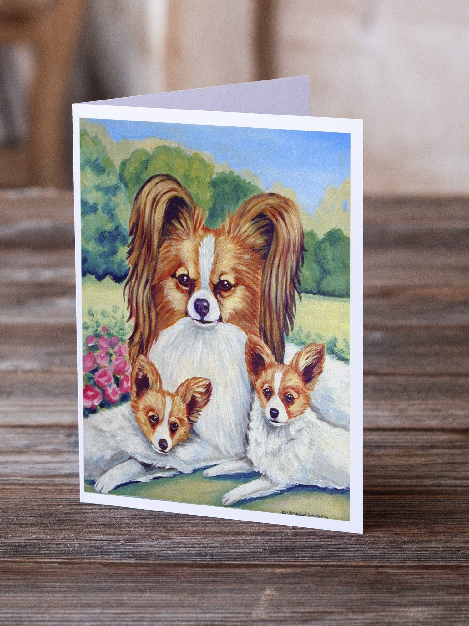 Papillon A Momma's Love Greeting Cards Pack of 8 Blank Cards with Envelopes Whimsical A7 Size 5x7