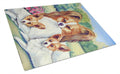 Papillon A Momma's Love Cutting Board Tempered Glass Kitchen Cutting Surface, Heat Resistant Chopping, Non-Slip Feet, Food Prep & Serving